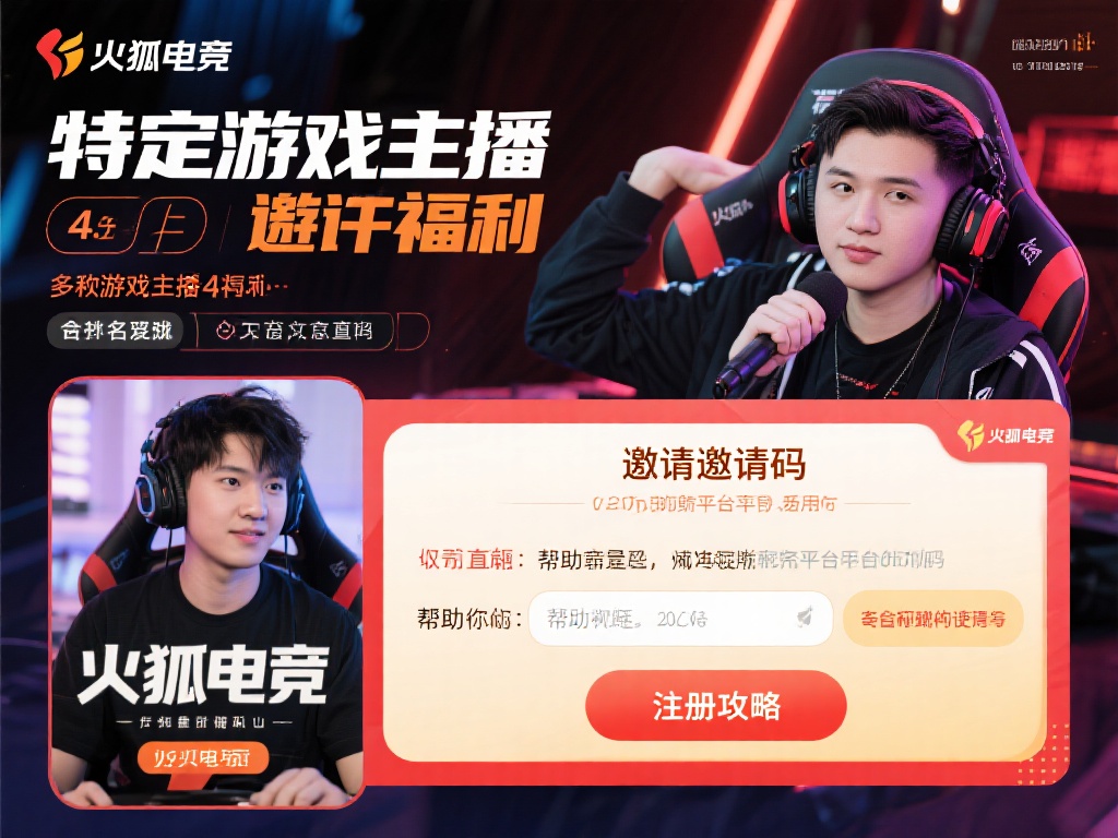 详细教程:轻松获取火狐电竞邀请码的方法! 4. 特定游戏主播带来的福利
许多知名游戏主播和